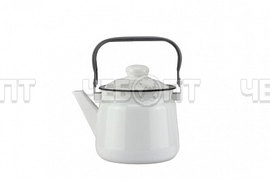 Чайник эмалированный 2,5 л БЕЗ ДЕКОРА белоснежный арт. 01-2711 [4] Магнитогорск
