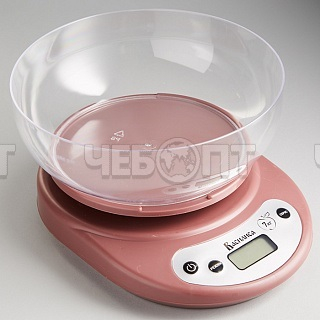 Весы настольные кухонные электронные ВАСИЛИСА ВА-010 с чашей до 7 кг, стекло [24]