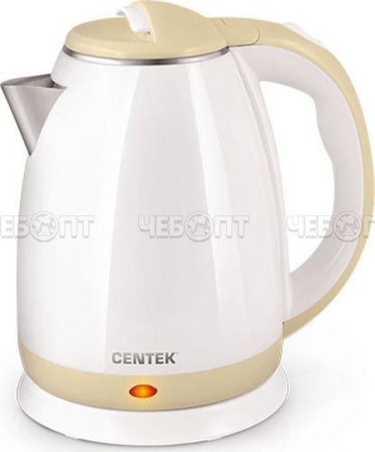 Чайник электрический CENTEK CT-1026 двойной корпус 1,8 л, сталь+пластик, мощн. 2000 Вт [12]