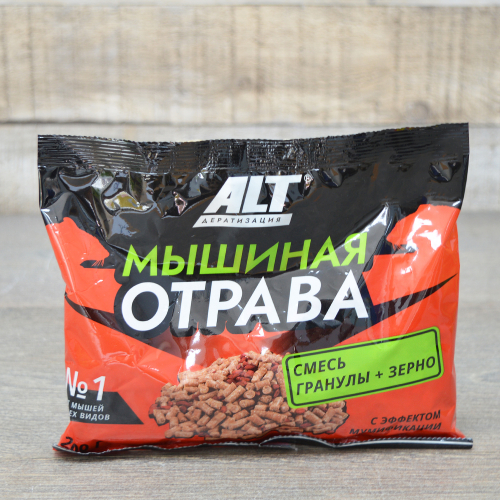 Мышиная отрава 200г Ассорти (гранулы+зерно) Родемос