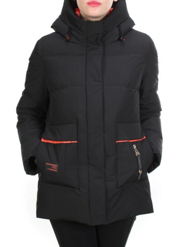 YM 2102 BLACK Куртка зимняя женская MARIA (200 гр. холлофайбера) размер 50/52