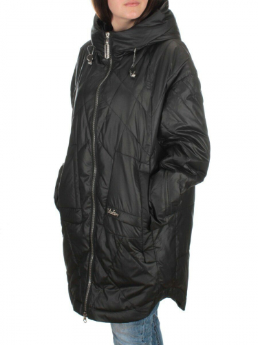 23-121 BLACK Пальто демисезонное женское (100 гр. синтепон) размер 3XL - 52 российский