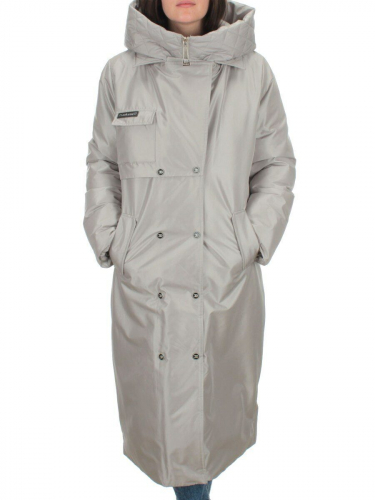 EAC327 LT.GRAY Пальто зимнее женское (200 гр. холлофайбера) размер 50