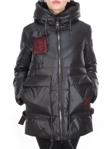 8912 BLACK Куртка зимняя женская CORUSKY (200 гр. холлофайбера) размер 44