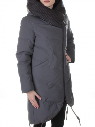 2918 DK. GRAY Пальто женское зимнее Perona размер 48