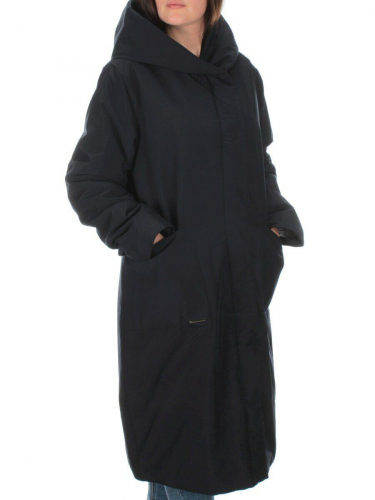 22323 DK.BLUE Пальто демисезонное женское (100 гр. синтепон) размер 50