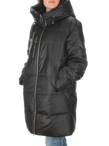 S21121 BLACK Куртка зимняя женская (150 гр. холлофайбера) размер 50