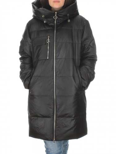 S21121 BLACK Куртка зимняя женская (150 гр. холлофайбера) размер 50