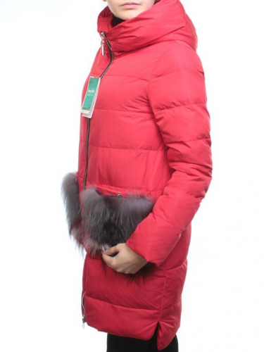 Y017-617 RED Пальто зимнее женское (био-пух) размер S - 42 российский