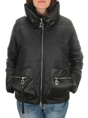 EAC931 BLACK Куртка демисезонная женская (100 гр. синтепон) размер 42