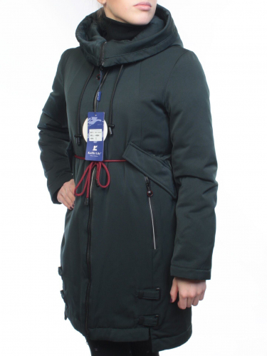18602 DK. GREEN Пальто демисезонное женское (100 гр. синтепон) размер S - 42 российский