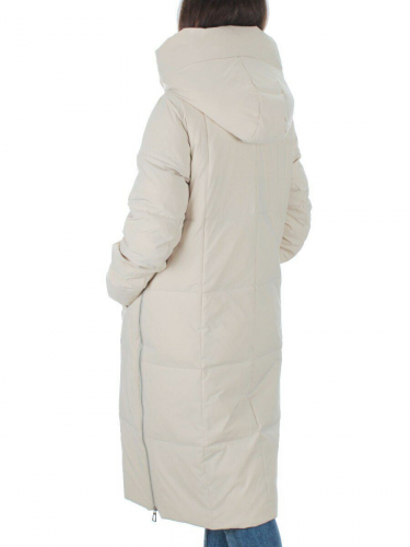 22361 BEIGE Пальто зимнее женское облегченное (150 гр. холлофайбера) размер S - 46 российский