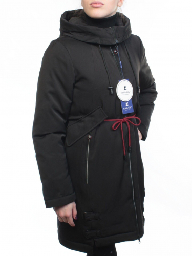 18602 BLACK Пальто демисезонное женское (100 гр. синтепон) размер M - 44 российский