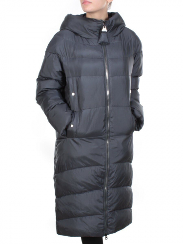 2116 DARK GRAY Пальто зимнее женское MELISACITI (200 гр. холлофайбера) размер 50