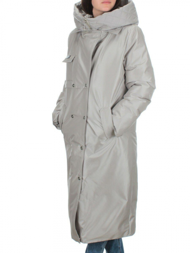 EAC327 LT.GRAY Пальто зимнее женское (200 гр. холлофайбера) размер 50