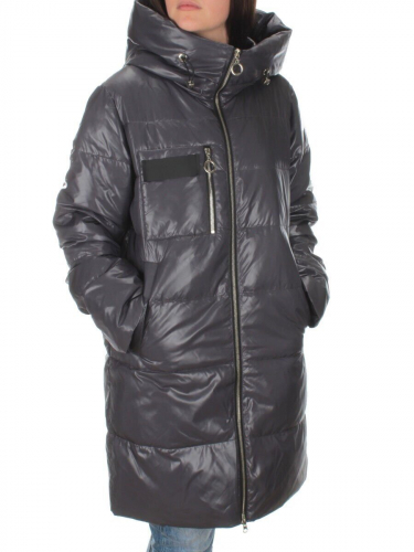 S21121 DK.GRAY Куртка зимняя женская (150 гр. холлофайбера) размер 46