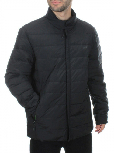8747L DK.BLUE Куртка мужская зимняя облегченная (150 гр. холлофайбер) размер 60
