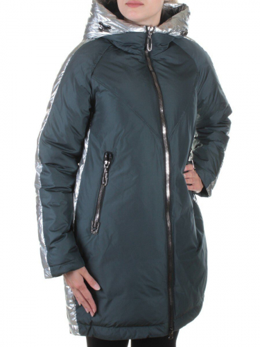 221 GRAY/GREEN Пальто зимнее женское Snow Grace размер S - 42 российский