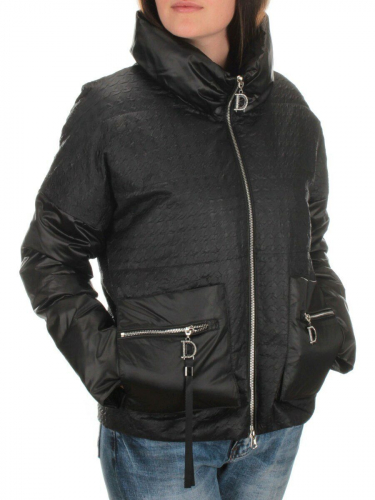 EAC931 BLACK Куртка демисезонная женская (100 гр. синтепон) размер 42