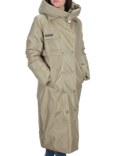 EAC327 OLIVE Пальто зимнее женское (200 гр. холлофайбера) размер 44