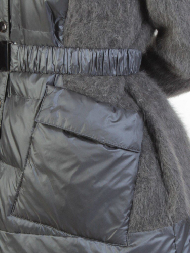 Z1888 DK. GRAY Пальто женское демисезонное (100 гр. синтепон) размер S - 42 российский