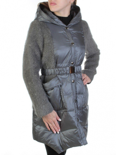 Z1888 DK. GRAY Пальто женское демисезонное (100 гр. синтепон) размер S - 42 российский