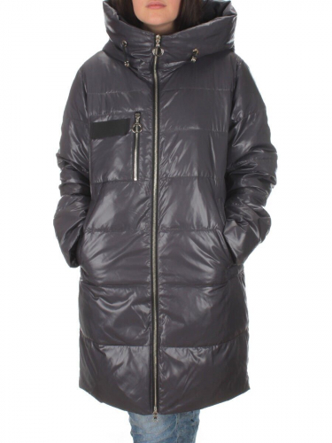 S21121 DK.GRAY Куртка зимняя женская (150 гр. холлофайбера) размер 46
