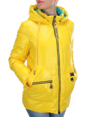 8257 YELLOW Куртка демисезонная женская BAOFANI (100 гр. синтепон) размер 52/54 российский