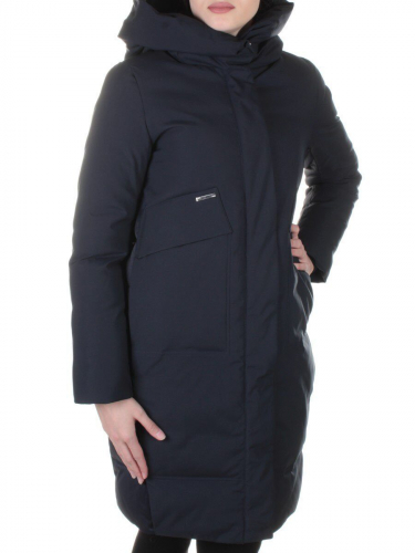 926 DK. BLUE Пальто женское зимнее ENYI размер S - 42российский