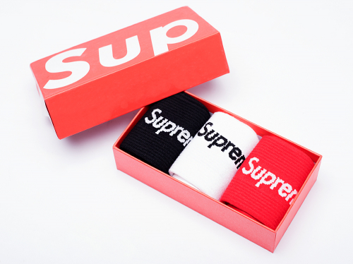 Носки Supreme в коробке 3 пары