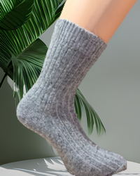 Носки женские 2а68 из шерсти альпака, цвет серый