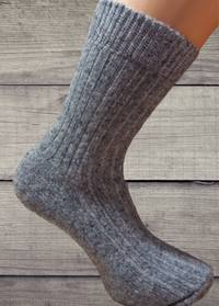 Носки мужские 1а68 из шерсти альпака, цвет графит