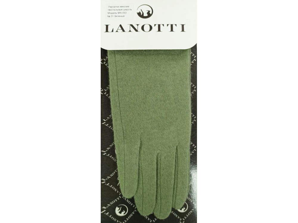 ПЕРЧАТКИ ЖЕНСКИЕ LANOTTI ШЕРСТЬ/ОЛИВКОВЫЙ