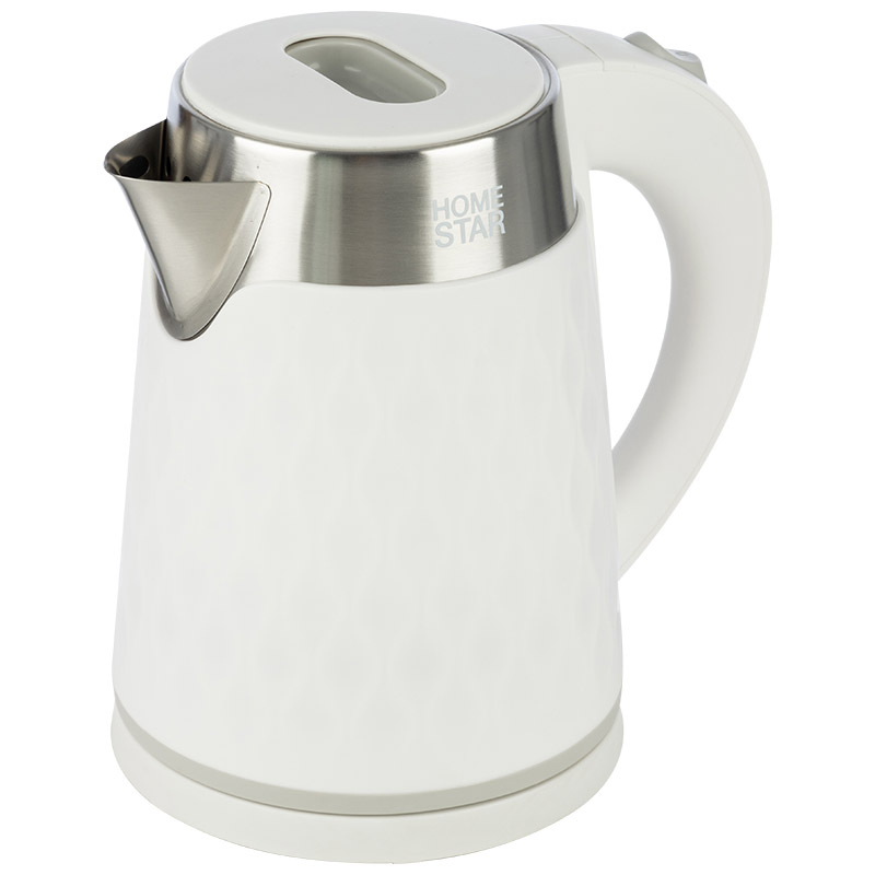 Чайник электрический 1,7л Homestar HS-1021 белый, двойной корпус
