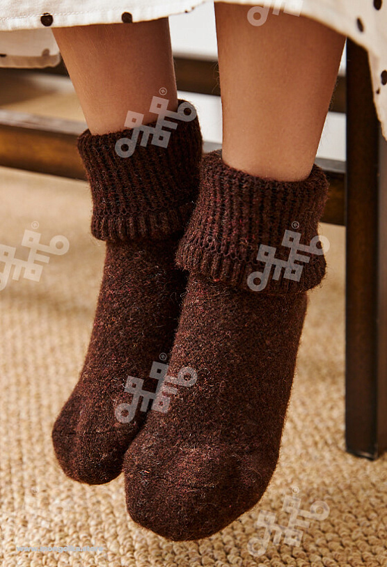 АКЦИЯ! ЦЕНА БЫЛА 260 Р.Носки детские из монгольской шерсти (арт. 02104)