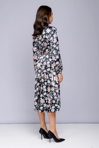 Платье 1001 DRESS #769397Темно-синий (принт)