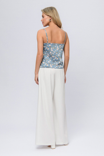 Топ 1001 DRESS #907687Голубой (принт)