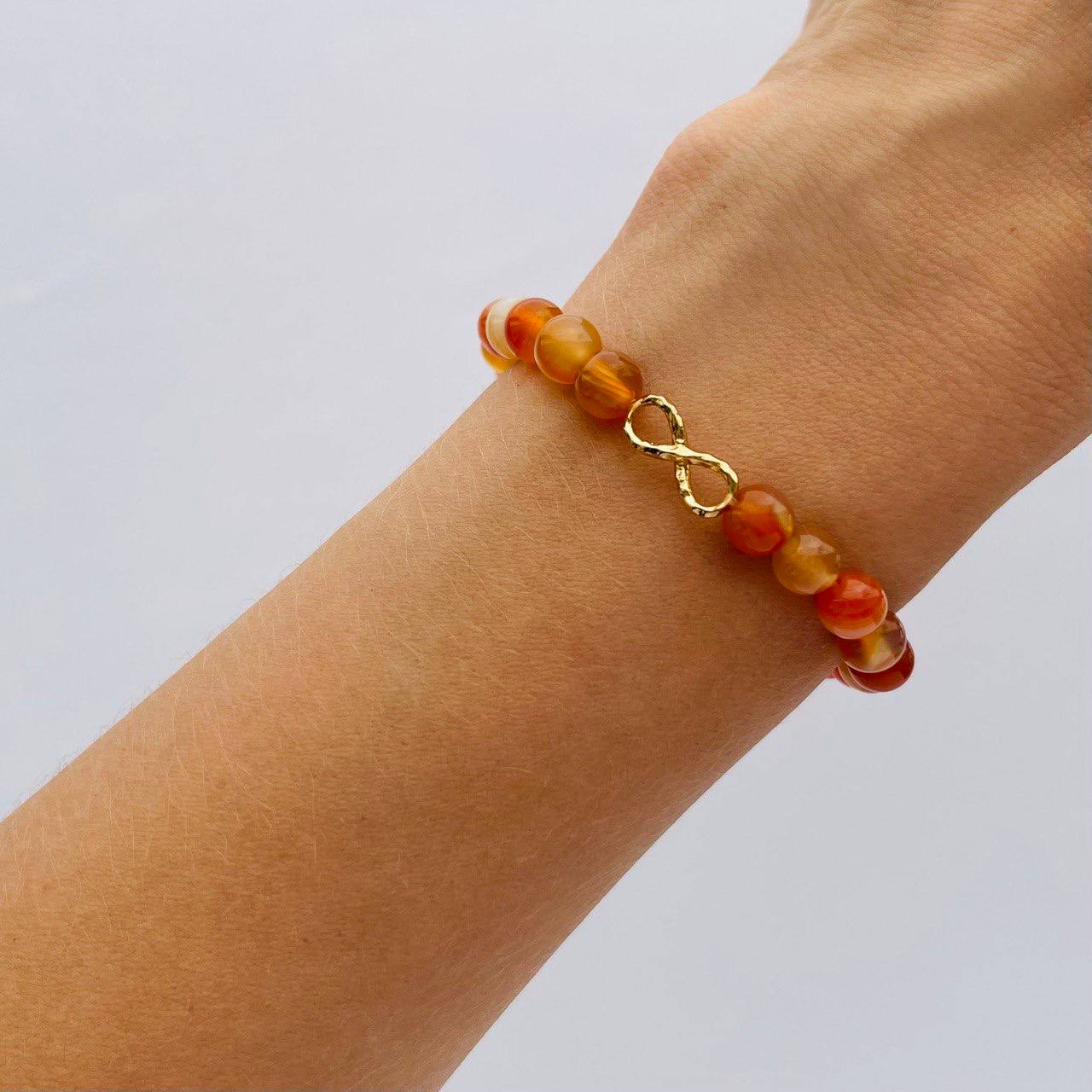 Радуга Самоцветов Браслет из Агата со вставкой