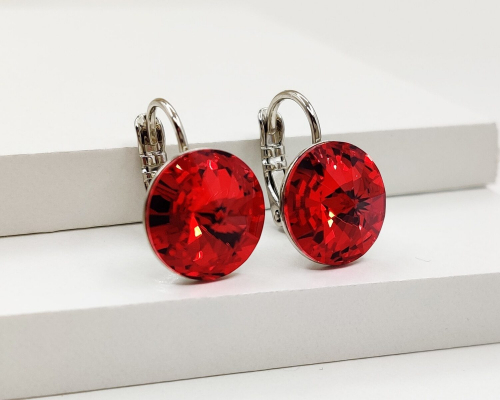 Серьги с кристаллами Swarovski