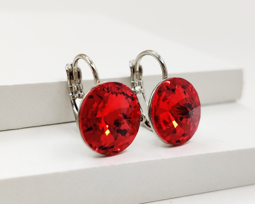 Серьги с кристаллами Swarovski