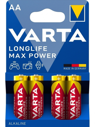 Батарейка Varta LR06 AA Long Life Max Power (Max Tech) (4706) BL4 (4/80/400)