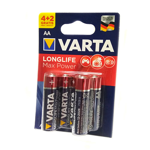 Батарейка Varta LR06 AA LongLife Max Power (Max Tech) (4706) BL6 (6/60/300)