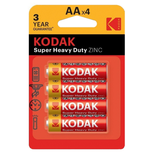 Батарейка Kodak R06 AA BL4 (4/80/400)