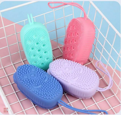 Силиконовая массажная губка для тела Bubbles Bath Brush