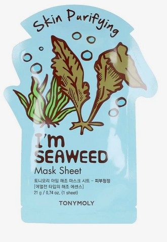 TONYMOLY I AM SEAWEEDS MASK SHEET – PURIFYING Очищающая тканевая маска для лица с экстрактом морских водорослей 21мл