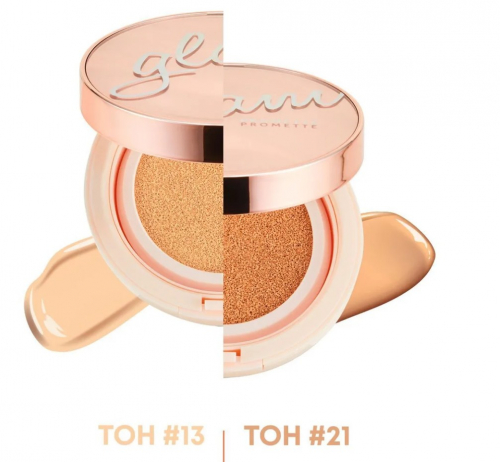  1053 рENOUGH Promette Glam Origin Radiance Cushion #13 Увлажняющий кушон с жемчужной пудрой #13 14г