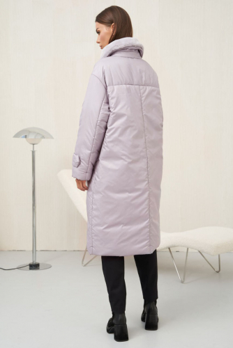 Пальто Fantazia Mod 4593 серебрянно-розовый