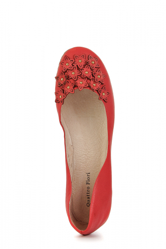 ст. цена2200руб.! Балетки QUATTRO FIORI (810101-8859V29(Y35)/RED)