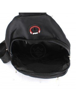 Рюкзак (сумка) муж Battr-9906 (однолямочный), 1отд, плечевой ремень, 2внеш карм, черный 239698