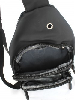 Рюкзак (сумка) муж Battr-3802 (однолямочный), 2отд, плечевой ремень, 1внеш карм, черный 254340